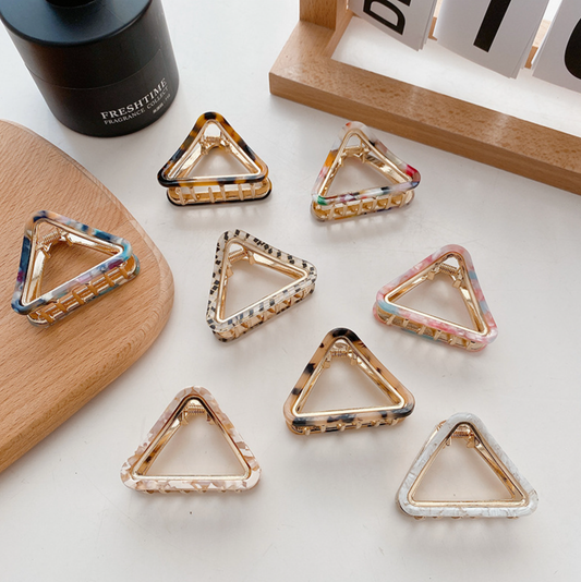 Triangle Gold Adorable Hair Clip (DAYA): Assorted Pack