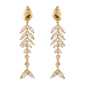 Elisabetta Crystal Fish Earrings