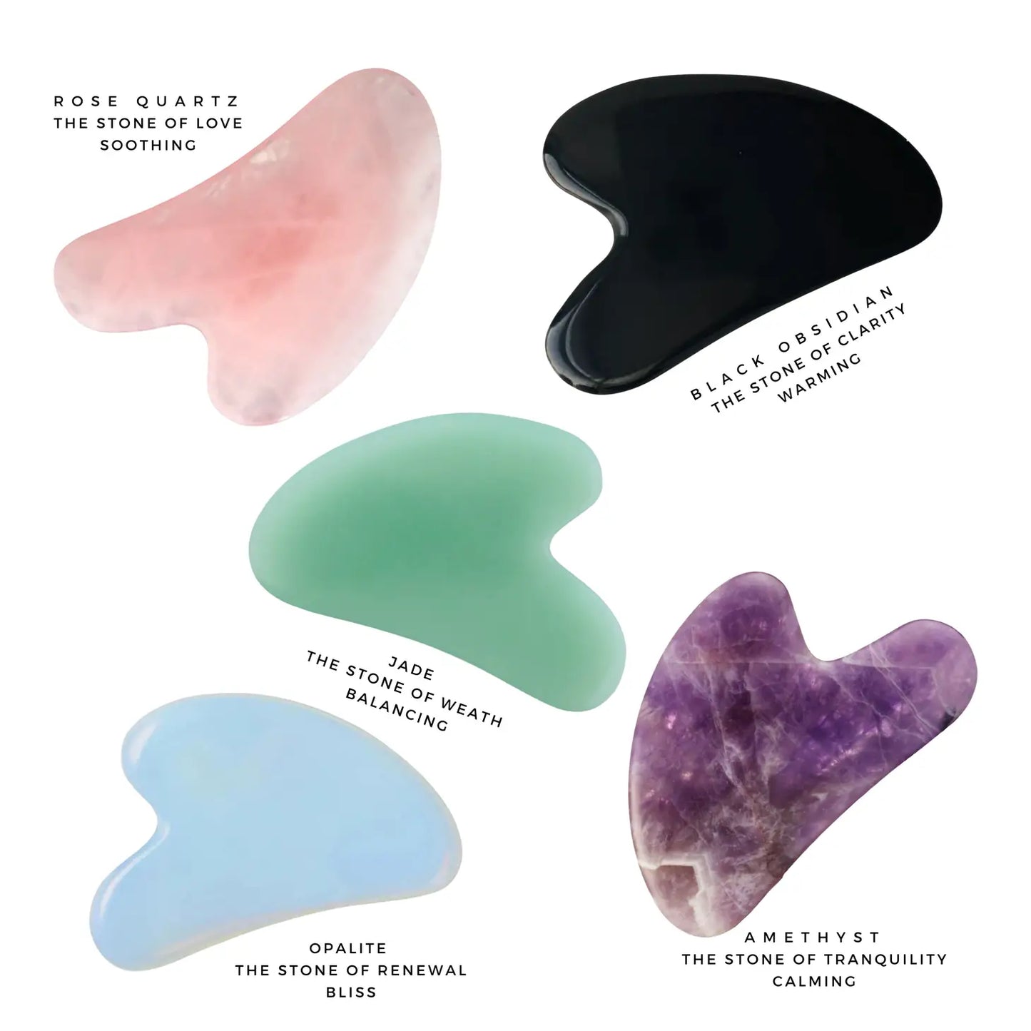 Gua Sha Facial Lifting Tool | Natural Crystal Beauty Tool