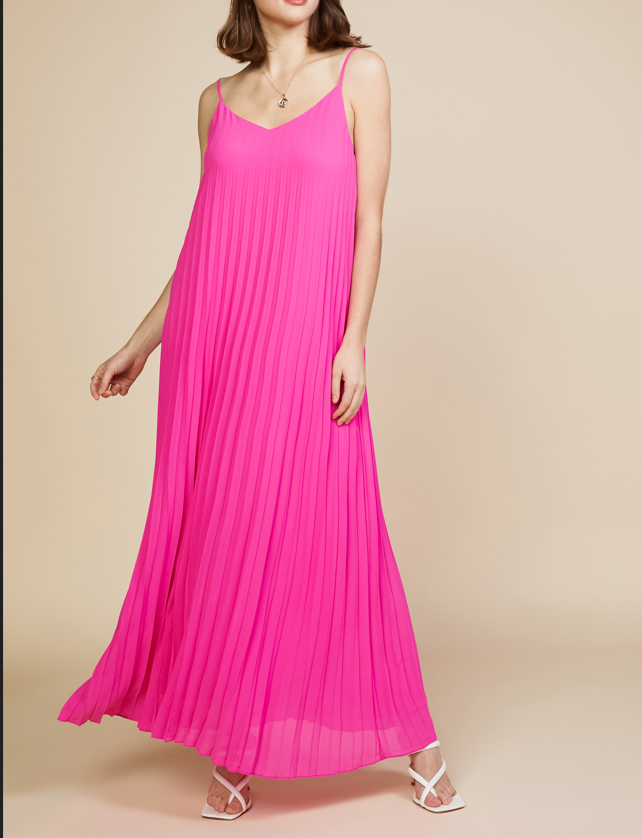 Pleated Maxi Dress