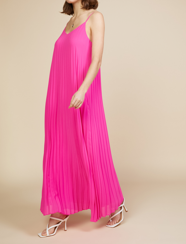 Pleated Maxi Dress