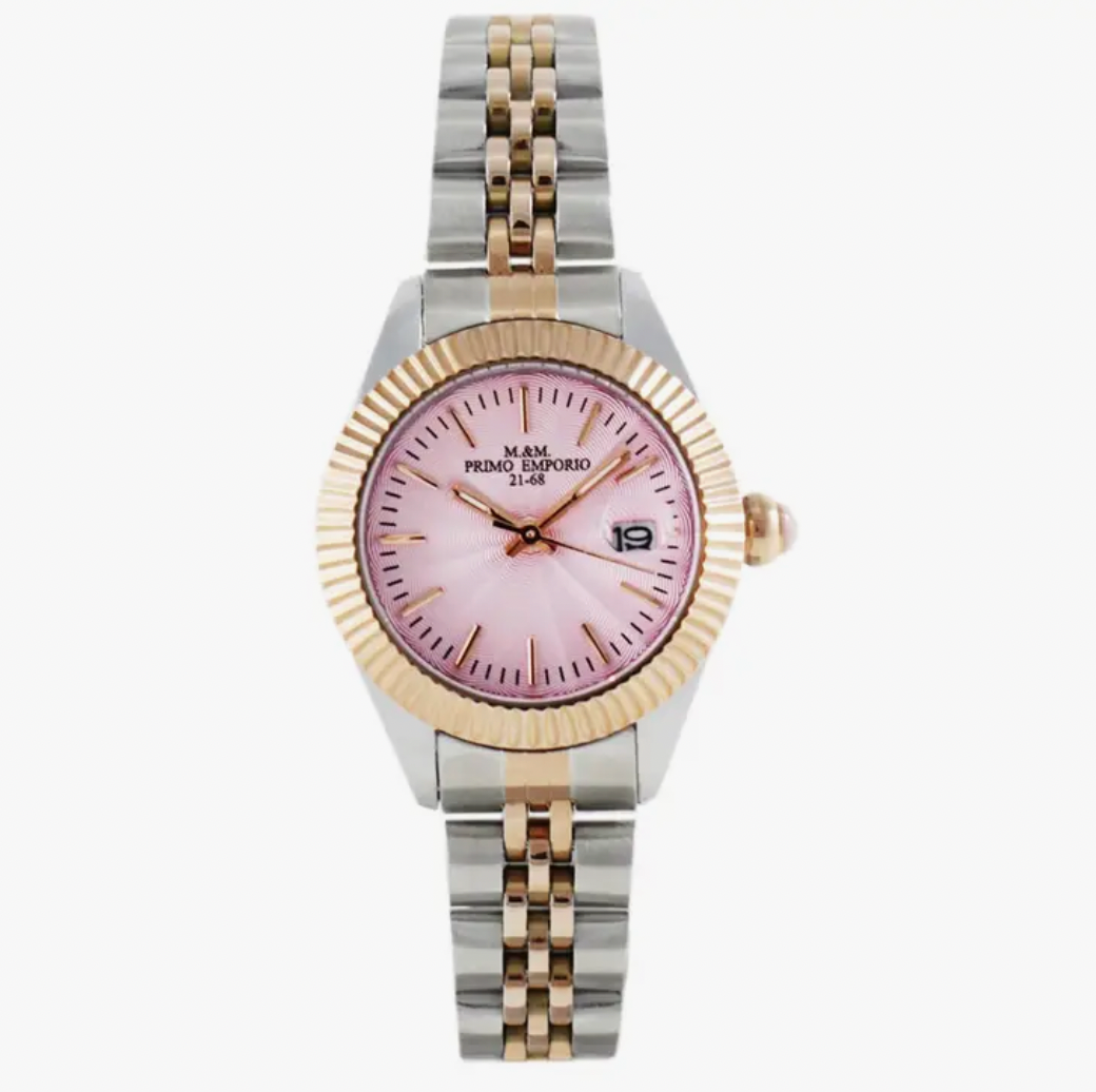 M&M Primo Emporio Two-Tone Women'S Watch 27mm Lady Date 1050ARRO