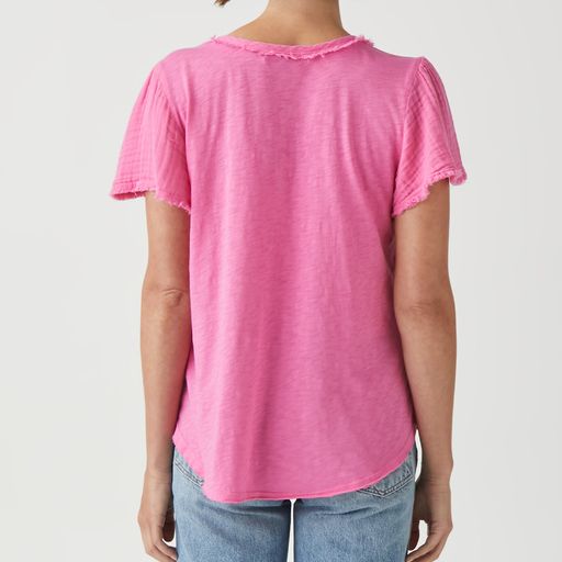 Tate Mixed Fabric Tee